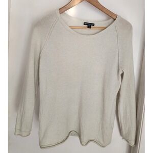 James Perse Women's Cashmere Sweater Size 2 Cream Pullover